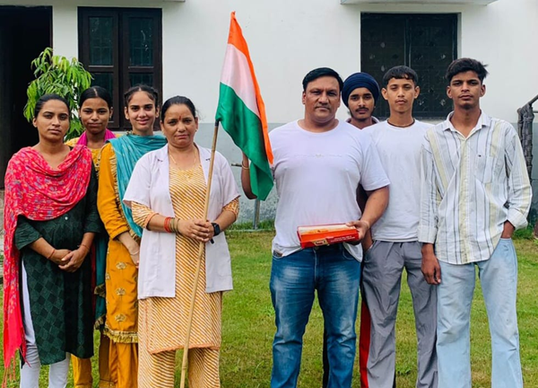 Independence Day was celebrated under the leadership of Dr. Vipan Kumar Pachanangal